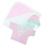 Комплект 3-х пр (уголок, чепчик, распашонка)