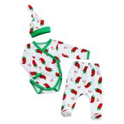 Комплект 3-х предметный (боди - ползунки - шапочка)