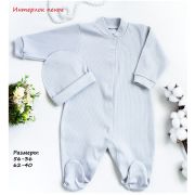 Комбинезон и шапочка для новорожденного