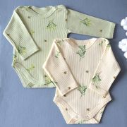 Боди с длинным рукавом (интерлок пенье в рубчик)