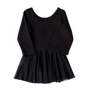 Купальник гимнастический с юбкой, рукав 3/4