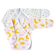 Распашонка на кнопках, рукав универсальный, интерлок